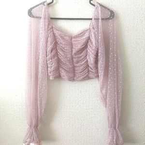 Puff Sleeve Crop Top